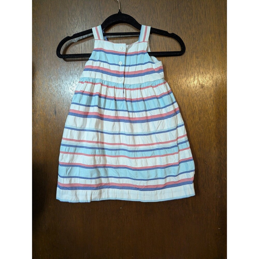 Janie And Jack 2T Yacht Party Line Dress Pink Label Girls